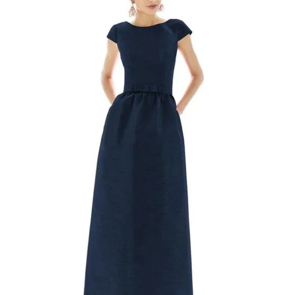 Alfred Sung Dress Champagne color_Like New - Picture 9 of 10